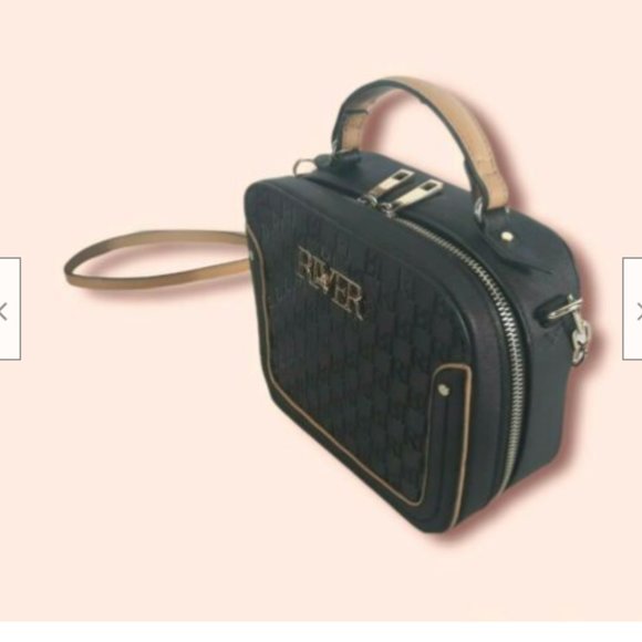 River Island satchel Shoulder Bag Purse with Zipper closure - Picture 2 of 9